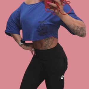 Blue Laddies Crop Tops